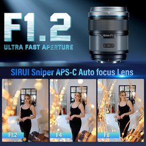 시루이 스나이퍼 16mm F1.2 APS-C A5 A6 A7 FX A9 ZV-E (E) 오토포커스 렌즈, 광각 카메라 렌즈,