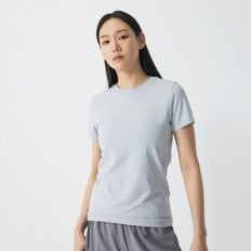 여 액티브 슬림핏 반팔 티셔츠(GREY / DARK GREY / BLACK)