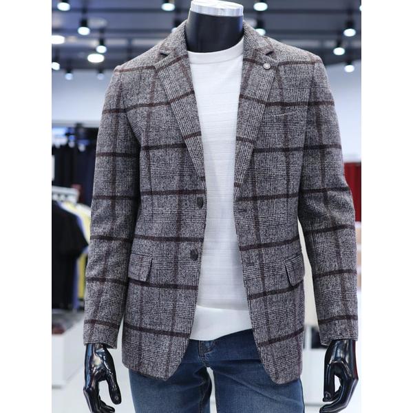 확대된 대표 STCO 세이브존04 FW 윈도우 체크 울 자켓 2JA24405(1)