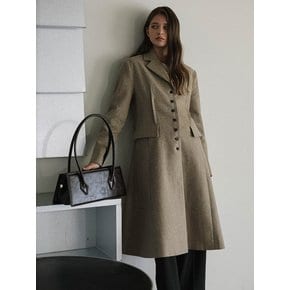 Hourglass Long Coat [Beige]