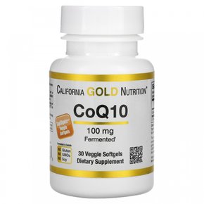 캘리포니아 골드 뉴트리션, CoQ10, 100mg, 30 베지 소프트젤