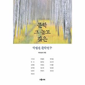 문학 그 높고 깊은 : 박범신 문학연구