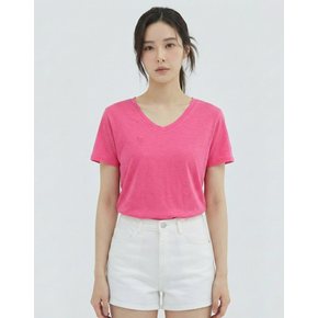 브이넥 반팔티셔츠_VB36TSU209Z