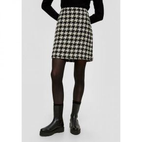 4070747 S.Oliver KURZER IN - A-line skirt schwarz