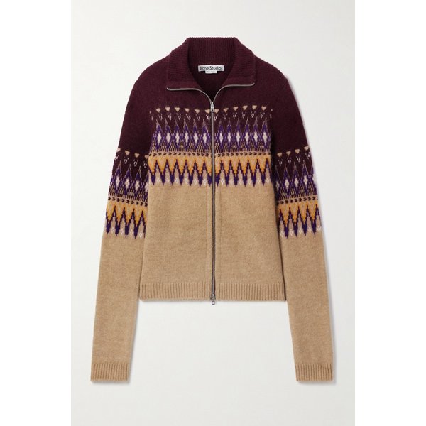 페어 아일 모헤어 울 가디건 46376663162871094