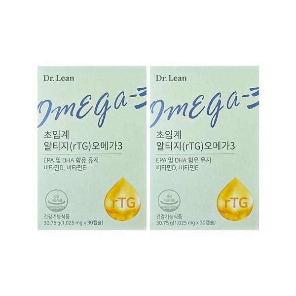 닥터린 초임계 알티지 오메가3 1025mg x30캡슐x2박스 (S50150355)