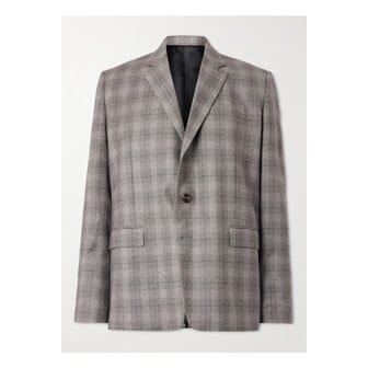 셀린느 프린스 오브 웨일스 체크 울 캐시미어 혼방 블레이저 그레이 46376663162912358