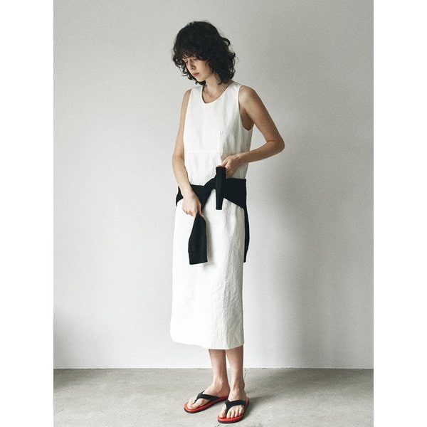 A3566 레이어드 맥시 원피스_White