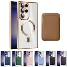 수나르 갤럭시S25 S25플러스 S25울트라 맥세이프 투명 풀커버 카드지갑 패키지 핸드폰 케이스