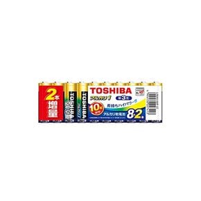 도시바 TOSHIBA 알칼리 건전지 AA형 열 개 8병+2병 증량 1.5V 사용권