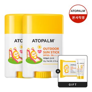 아토팜 [1+1] 야외놀이 선스틱 SPF50+ PA++++ 21g
