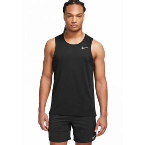 4236502 Nike MILER TANK - Top black/silver