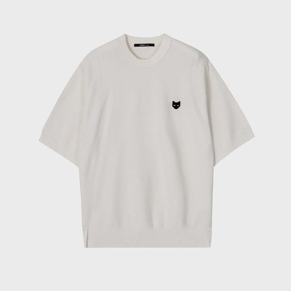 [파주점] 옴므 지제로 팬서 부클 하프 니트 SI3KT951WH