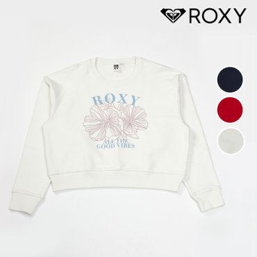 록시 ON FLOWER CREWNECK 스웻셔츠 (RF11LT106)