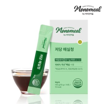 비타민마을 모노밀 100프로 국산매실 저당 매실청 스틱 14포 x 1박스 (총14포)