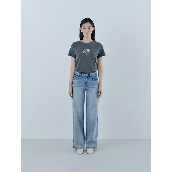 [온라인 단독] MBL톤 와이드 스트레이트 데님 OQ1D5095