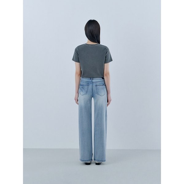 [온라인 단독] MBL톤 와이드 스트레이트 데님 OQ1D5095