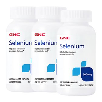 GNC 지앤씨 셀레늄 200mcg 200정 x3