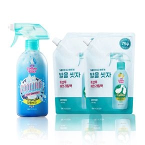 온더바디 코튼풋 발을씻자 풋샴푸 쿨링 알래스카 빙하수 510ml+레몬향 리필 500ml 2개