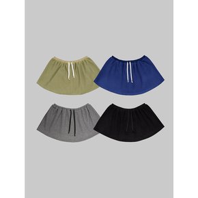 D. BASIC COZY FLEECE MINI SKIRT - 4 COLOR