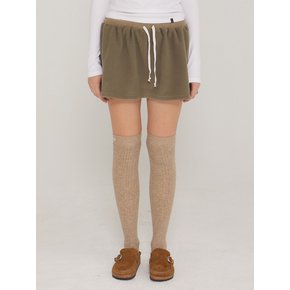 D. BASIC COZY FLEECE MINI SKIRT - 4 COLOR