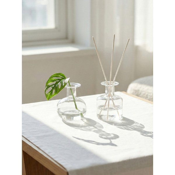 림피드 투명 유리 꽃병 글라스 미니 화병 2type