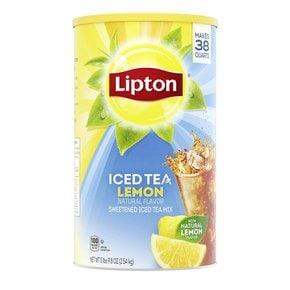 [해외직구]립톤 아이스티 믹스 레몬 스위트 2.54kg/ Lipton Iced Tea Mix Lemon Sweetened 89.8oz