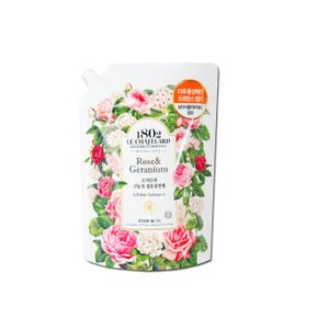 (애경) 르샤트라 보타닉캐슬 고농축 섬유유연제 로즈 제라늄 리필 1.5L x1개