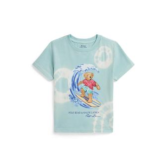 폴로 랄프 로렌 폴로 키즈 남아 2-7세 타이 다이 폴로 베어 코튼 티(CWPOTSHB8021269400)