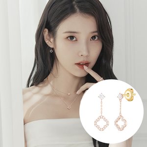 제이에스티나 [아이유PICK] CLOVIA 14K 귀걸이 (JJCLEQ3BS152R4000)