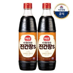 [사조대림] 더정성담은 진간장S 840ml x2개