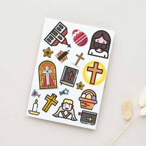 성경의 미와 신앙 크리스천을 위한 타투 스티커/판박이스티커 타투도안