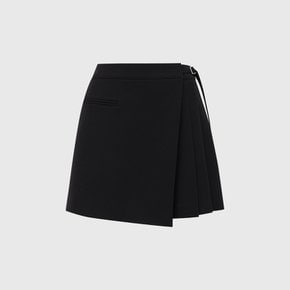 로얄 울 랩 플리츠 스커트_블랙 / ROYAL WOOL RAP PLEATS SKIRT_BLACK