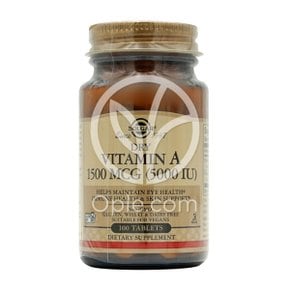 드라이 비타민A 1500 mcg (5000 IU) 100 타블렛 솔가
