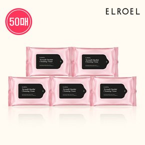 노 워시 원샷 클렌징 티슈(10매) 5세트 _ELROEL