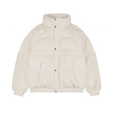 [밀레 본사] VINTAGE SHORT PADDING JACKET CREAM_ZMPWD901