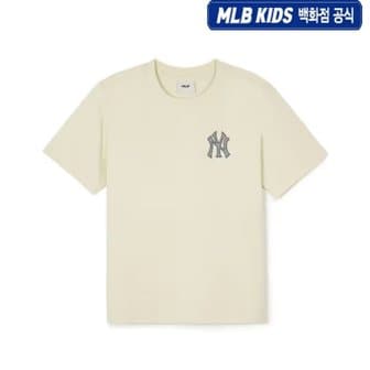 MLB키즈 24SS 베이직 스몰로고 반팔 티셔츠  7ATSB0843-50NBS