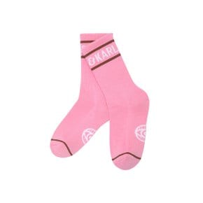 [크랙앤칼] 여성 레터링 포인트 중목양말  C263LAS754 PINK