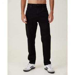 4378028 Cotton On Relaxed Tapered Jeans - Pitch Black