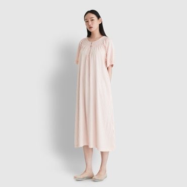 JAJU 25 S/S  JAJU  여 리오셀 반팔 파자마 원피스  J205203022