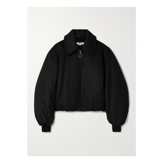 아크네스튜디오 울 혼방 패딩 보머 재킷 블랙 1647597347034760
