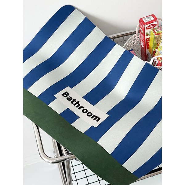 핀트 규조토발매트 빨아쓰는 욕실 주방 현관 스트라이프러그