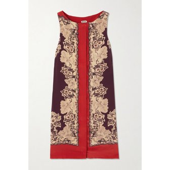 BODE 보디 스토리북 프린트 실크 미니 원피스 46376663162967268