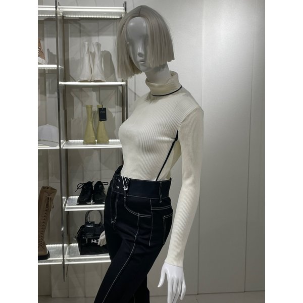 [파주점] 와끼 배색 하이넥 니트(EQ4KL562 )