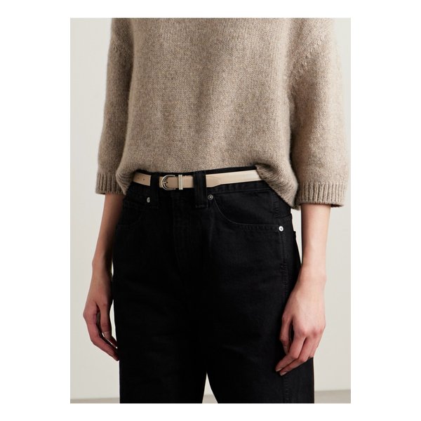 케이트 루나 가죽 벨트 아이보리 46376663162843267