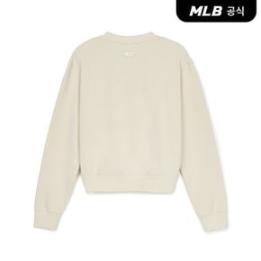 [코리아공식] 여성 빈티지 서클 모노그램 크롭 맨투맨 BOS (Mg.Cream)