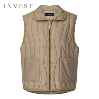 신세계라이브쇼핑 [인베스트] 투 포켓 웨이브 라인 퀼팅 조끼_IN5W1VT4541