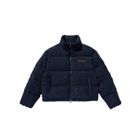 Corduroy Puffer-Down Jumper Navy