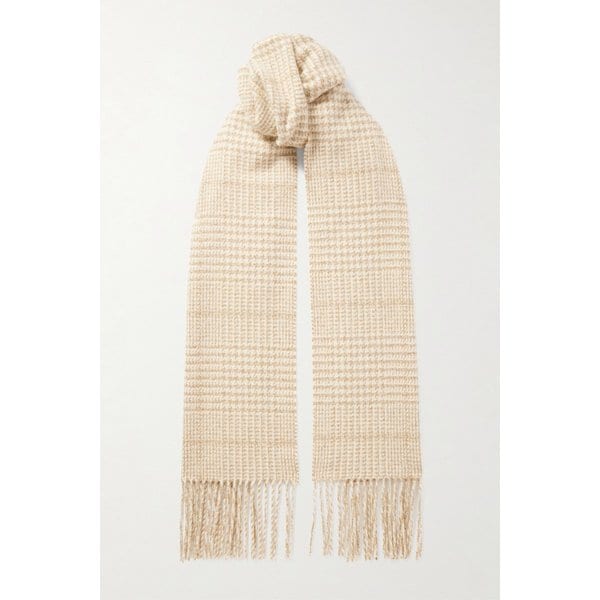 존스톤스 오브 엘긴 글렌 프린지 하운드투스 울 스카프 46376663162952787