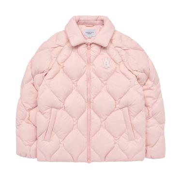 아크메드라비 A LOGO EMBLEM PATCH QUILTING DOWN JACKET PINK-A로고퀼팅